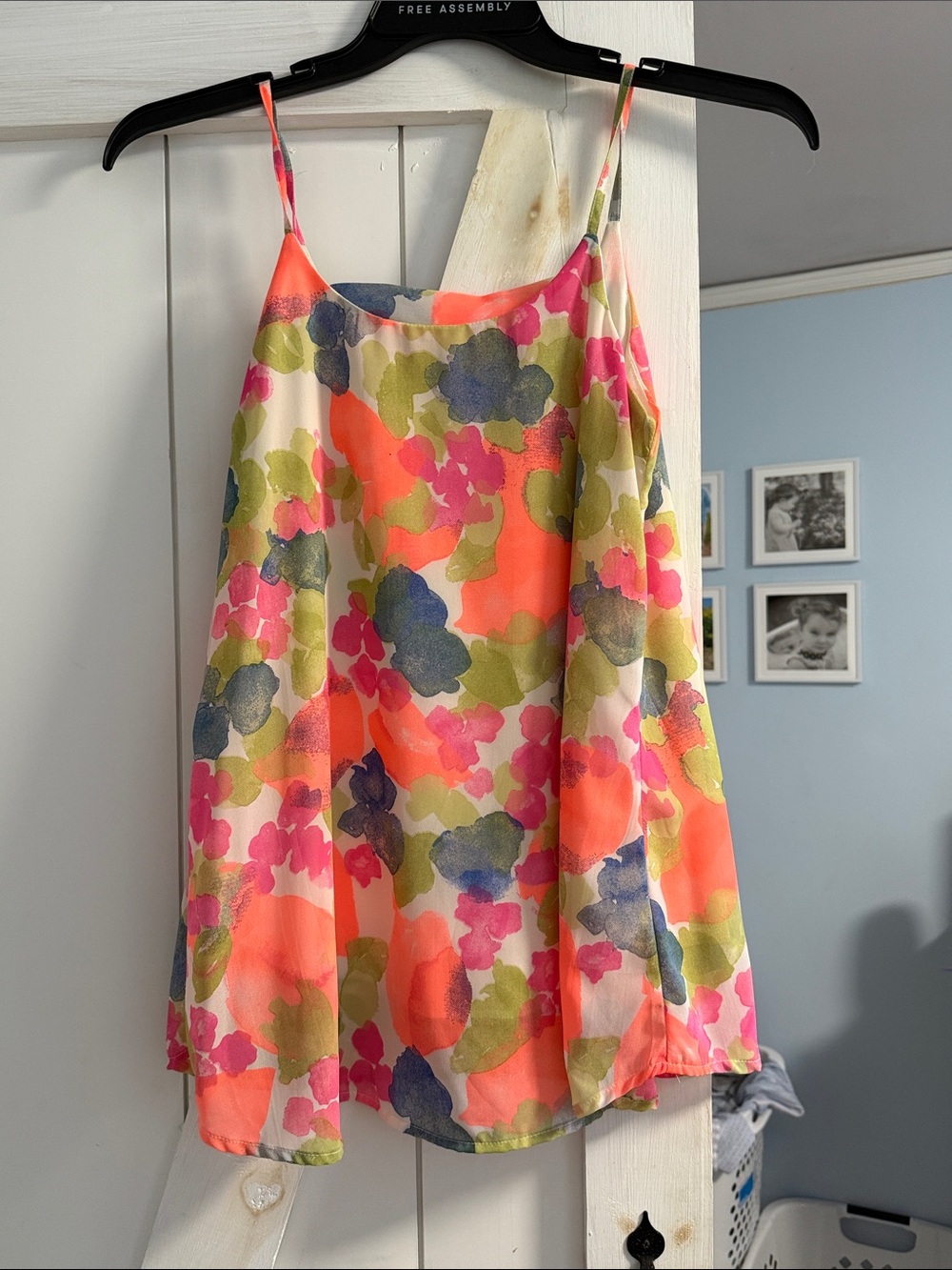 Floral Neon Cami Tank - Multicolor